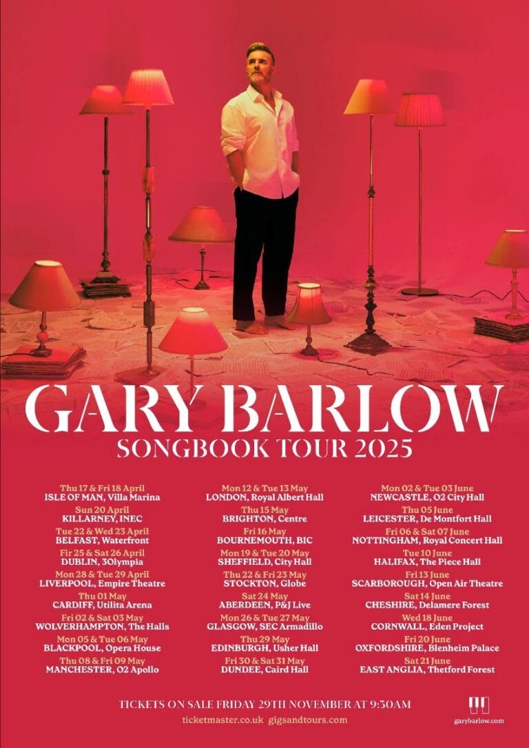 Gary Barlow announces new solo tour for 2025 TheFestivals